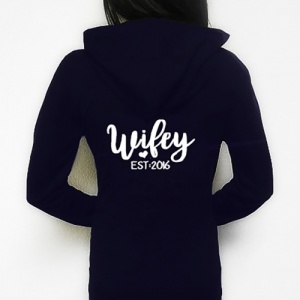 Wifey Personalised Zip Up Hoodie